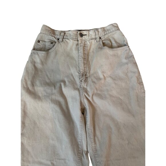 Route 66 Beige Corduroy Pants Women's Size 10 Relaxed Fit Straight Leg High Rise - Picture 2 of 7
